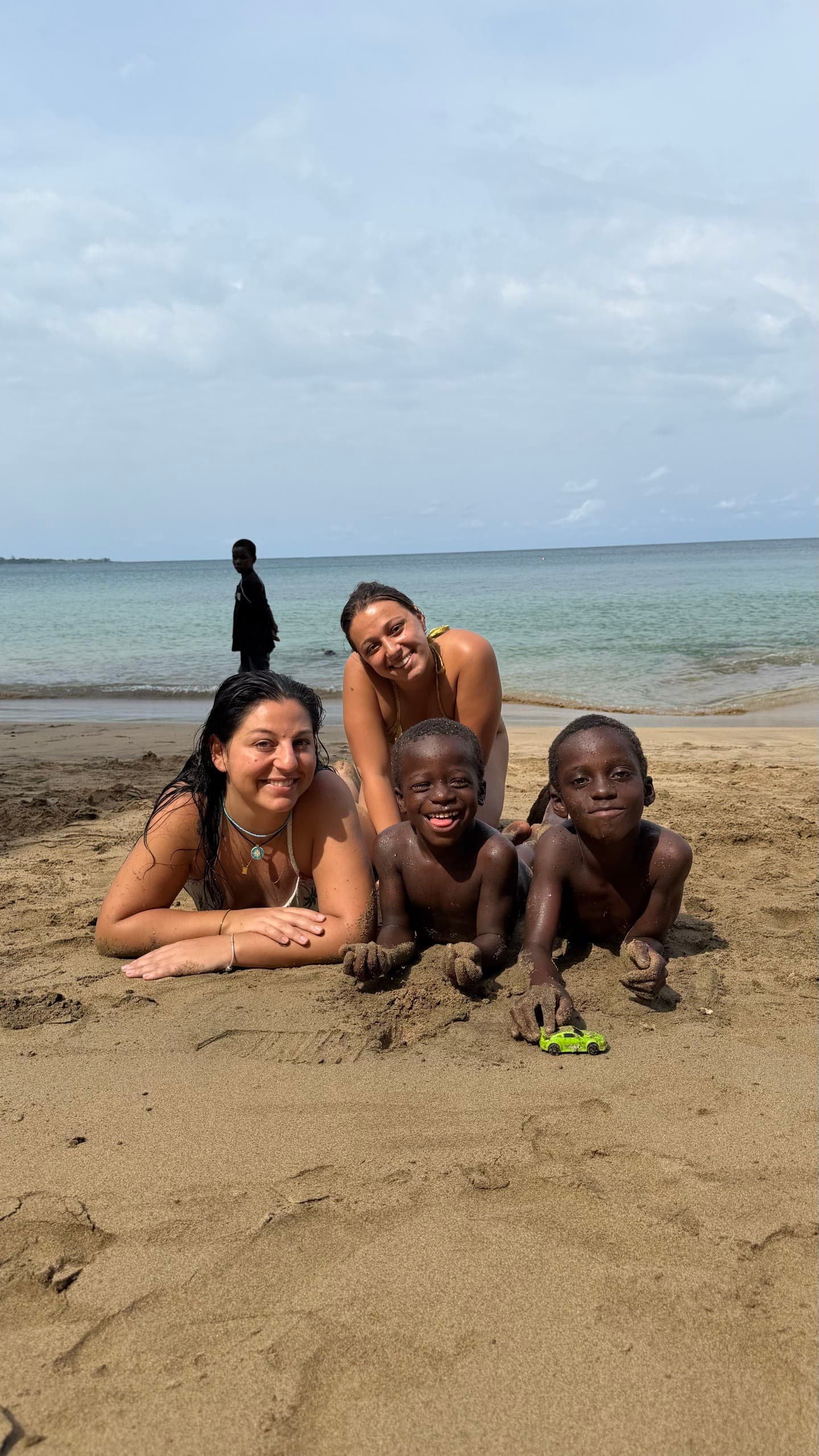 Beach and ocean in São Tomé and Príncipe.